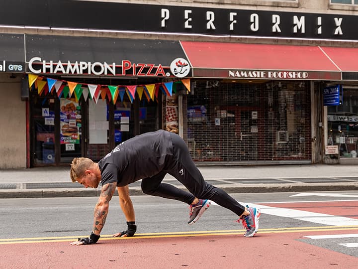 Devon Lévesque And The NYC Bear Crawl Marathon